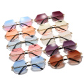 octagon sun glasses frameless lenses edge 2020 new arrivals retro fashion shades custom designer luxury sunglasses women 9007